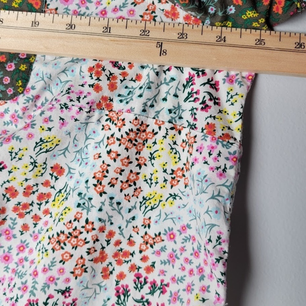 Lands' End Pajama Top‎ 1X Floral Button Front Cotton India Cottagecore Soft - Picture 4 of 7